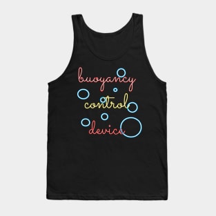 T-shirt for divers: buoyancy control device Tank Top
